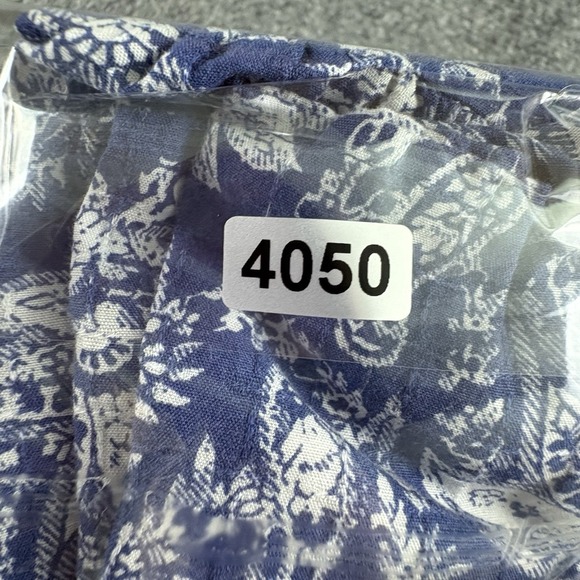 Ann Taylor Dress Women L Blue Floral Boho Cottagecore Romantic‎ Feminine Fairy - Picture 14 of 15